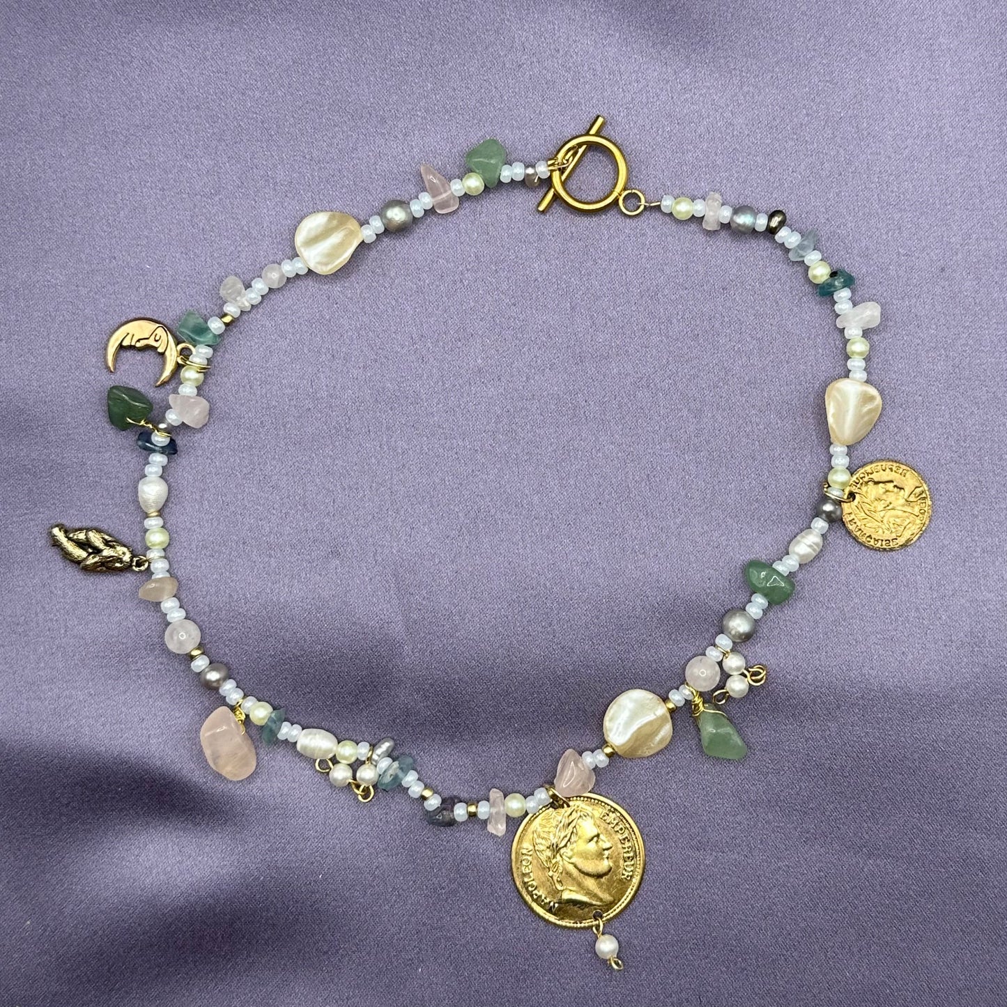 coin charm necklace